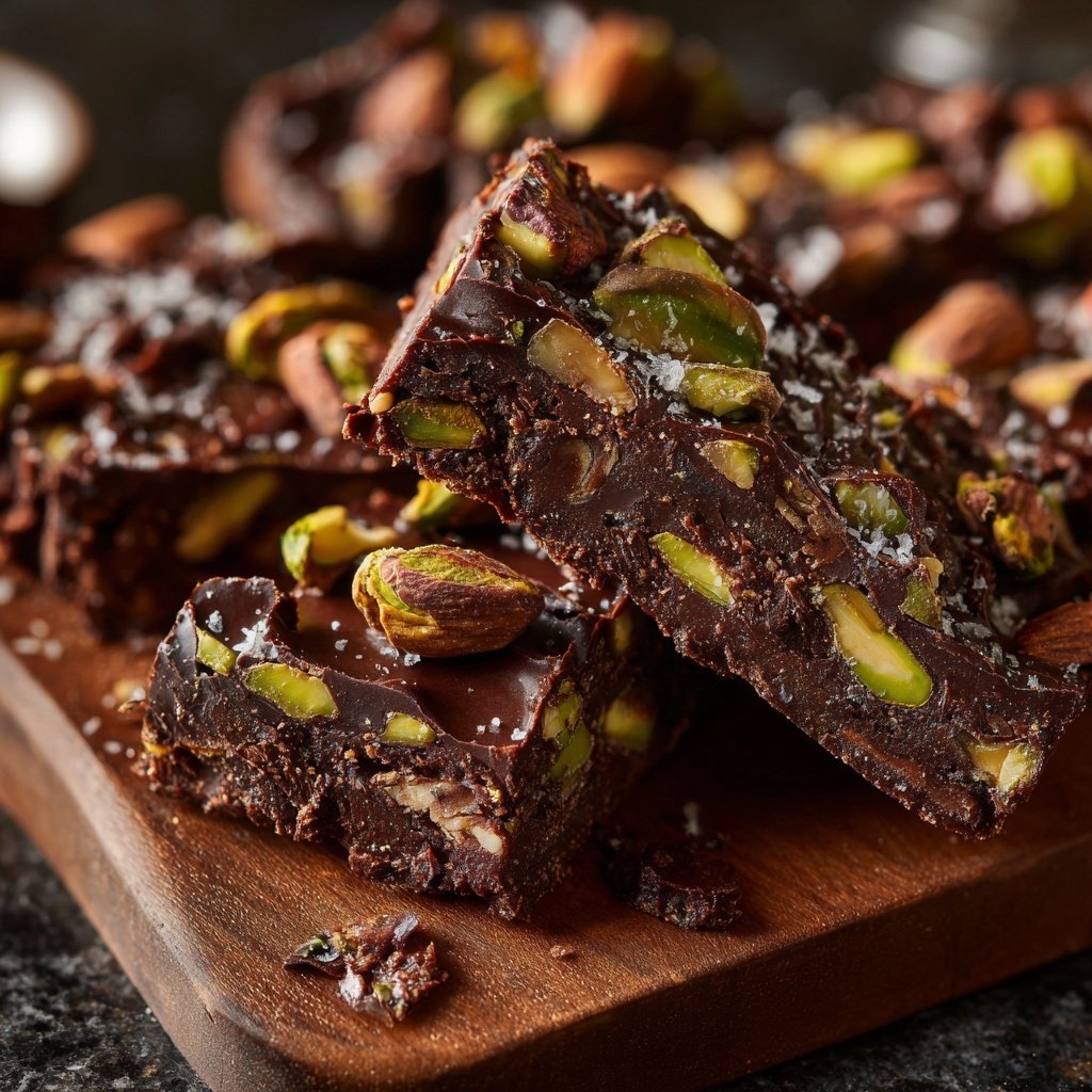 Chocolate Pistachio Almond Bars