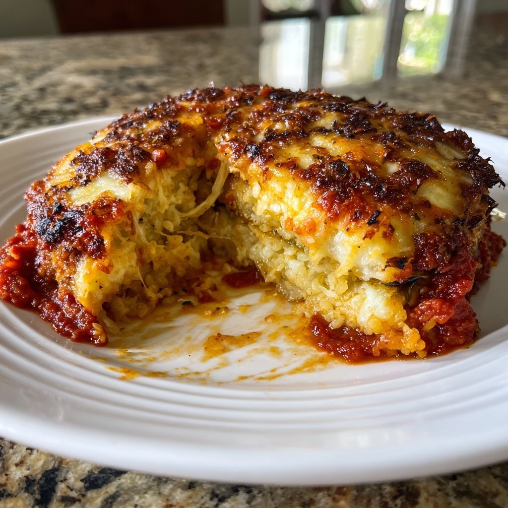 Sunday Baked Eggplant Parmesan