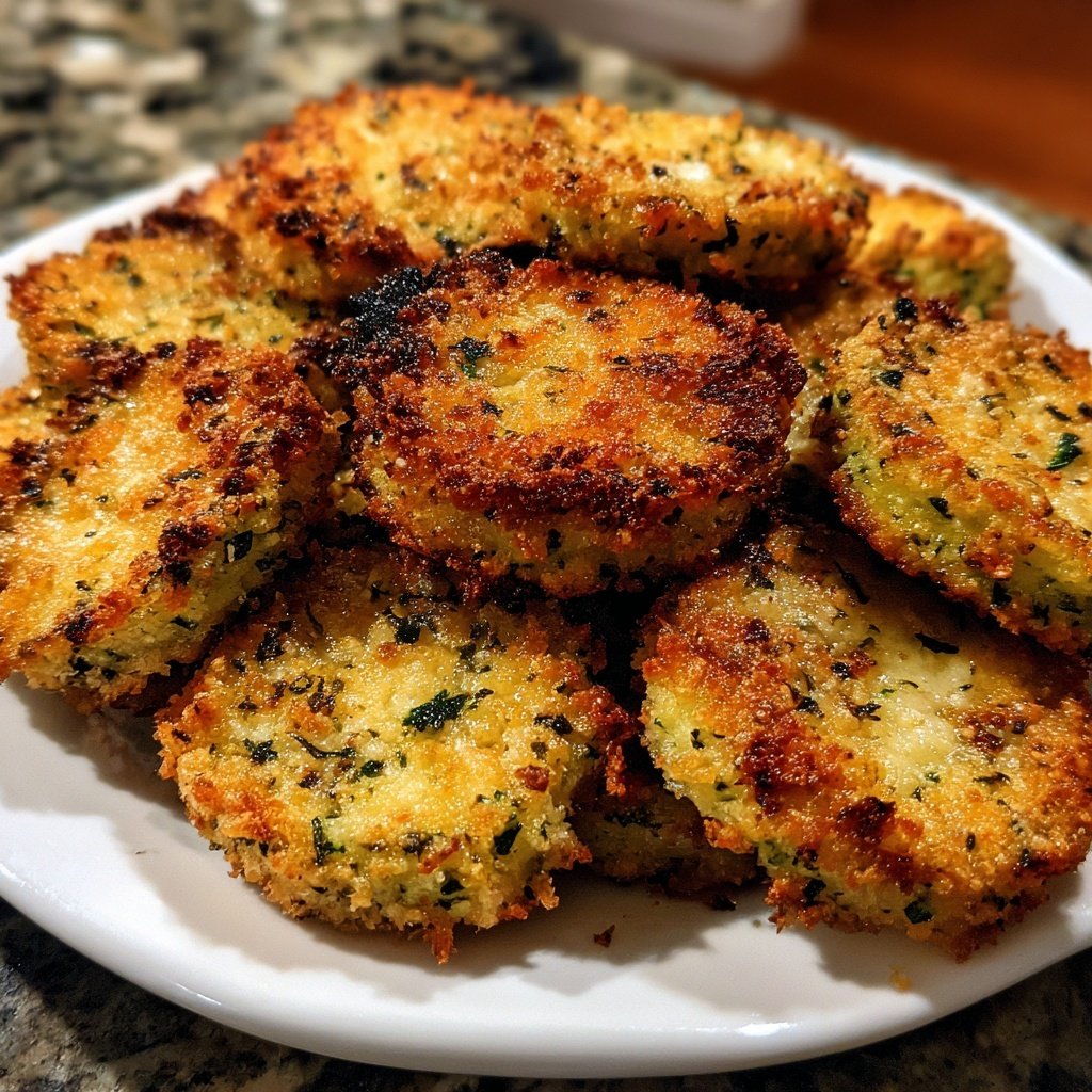 Crispy Zucchini Parmesan Coins