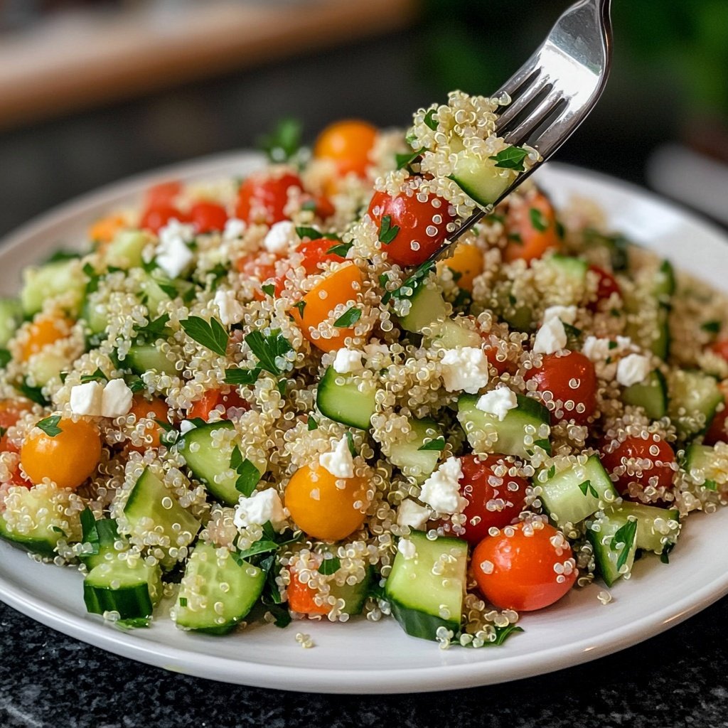 Easy Quinoa Salad Lunch
