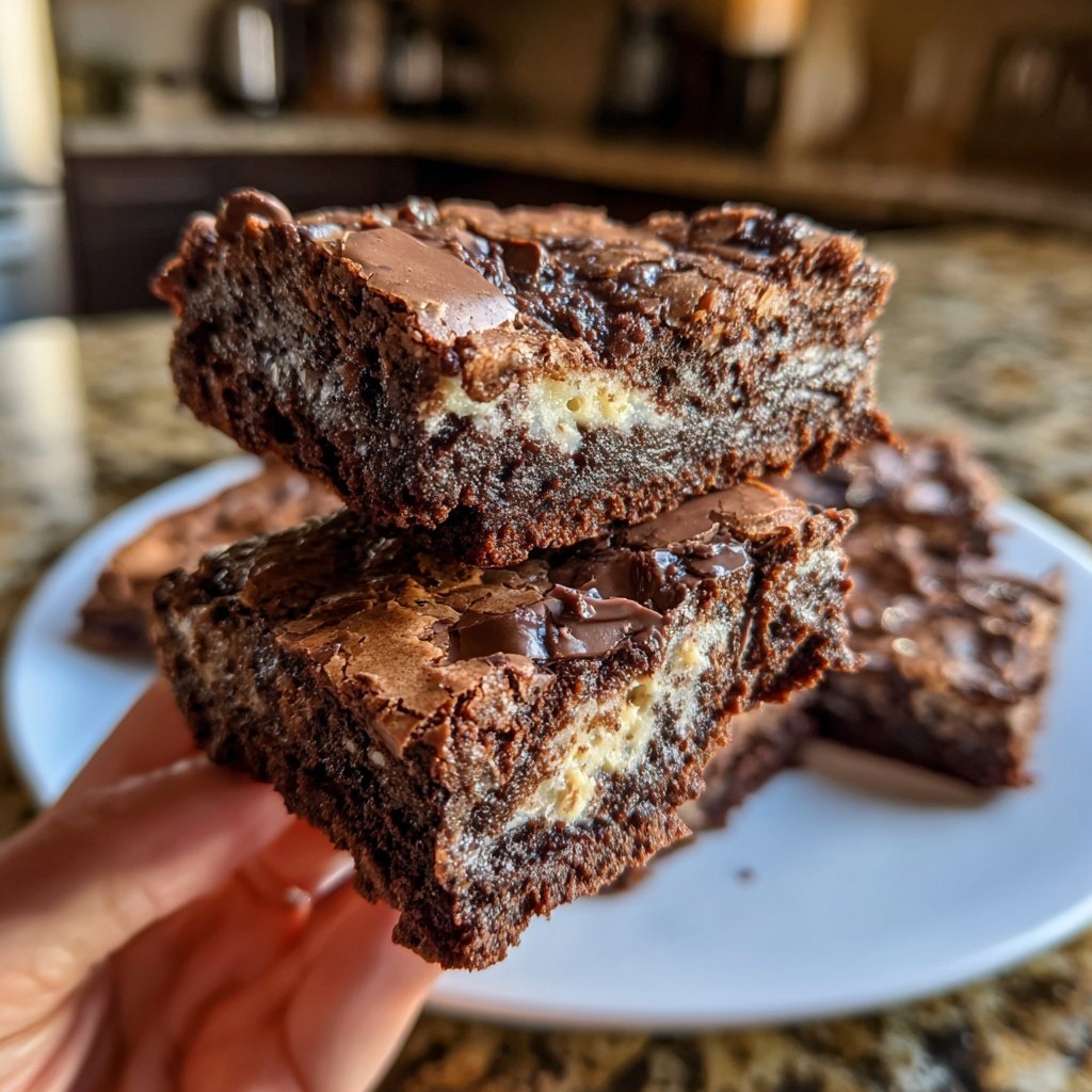 Cottage Cheese Brownies with Vanilla Bean