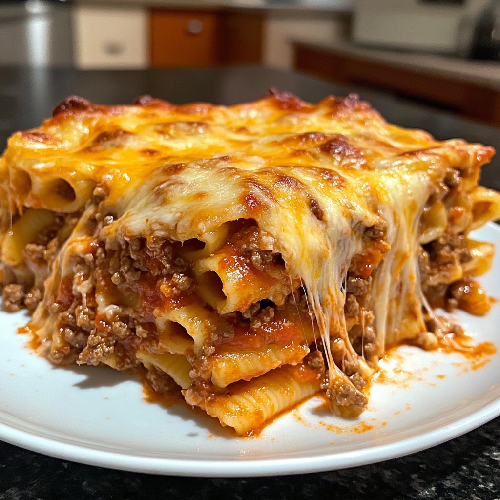 Ground Beef Baked Ziti