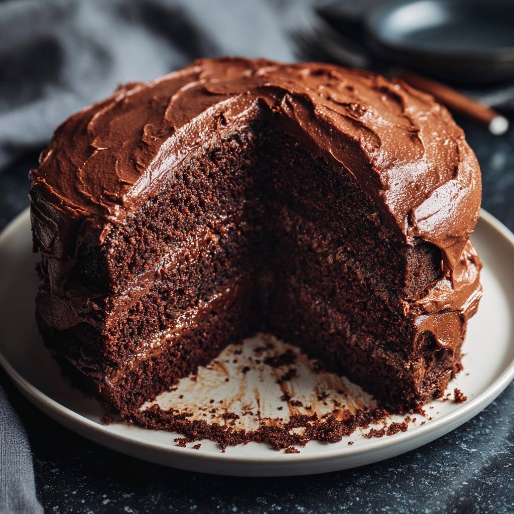 Chocolate Cake With Sour Cream Frosting