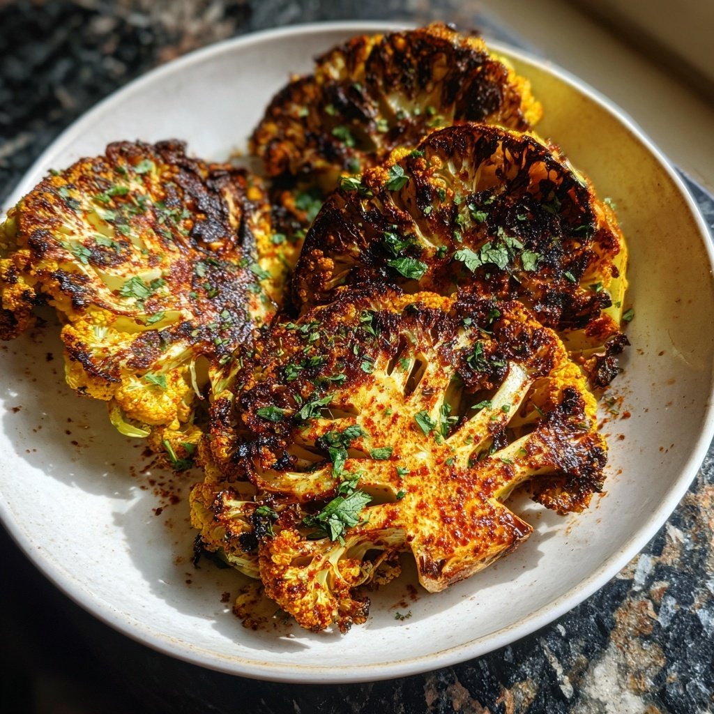 Jamaican Roasted Cabbage Steaks