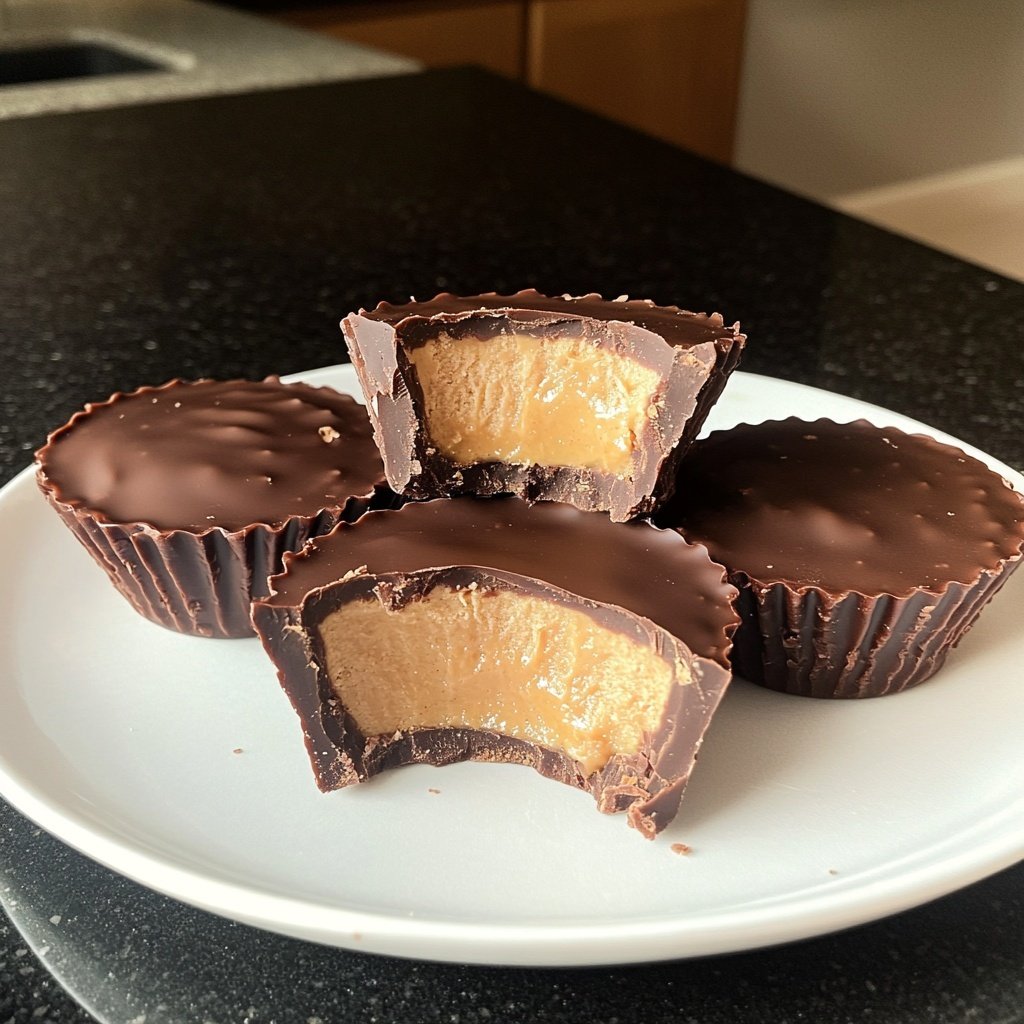 Homemade Peanut Butter Cups with Coconut Oil