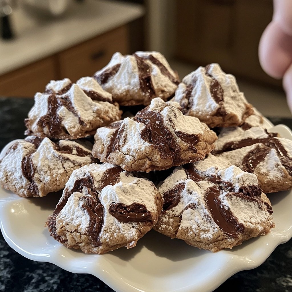 Chocolate Espresso Crinkle Cookies